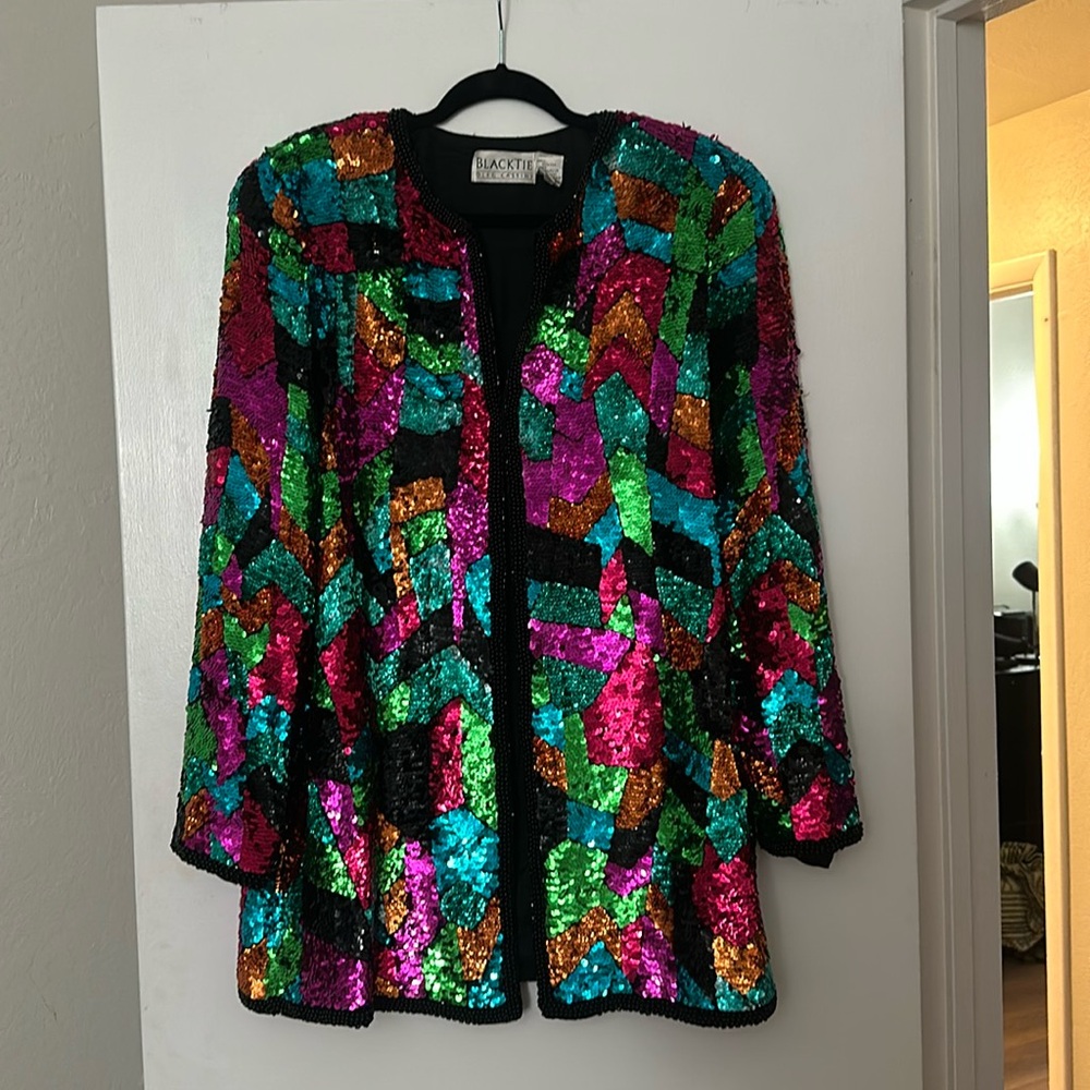 Black Tie Oleg Classic Sequence Blazer